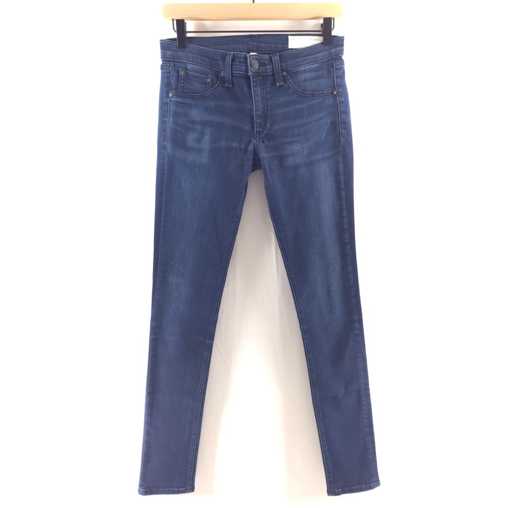 Rag & Bone Women Skinny Jeans Size 27 Dark Wash Blue Made in USA RN108879
